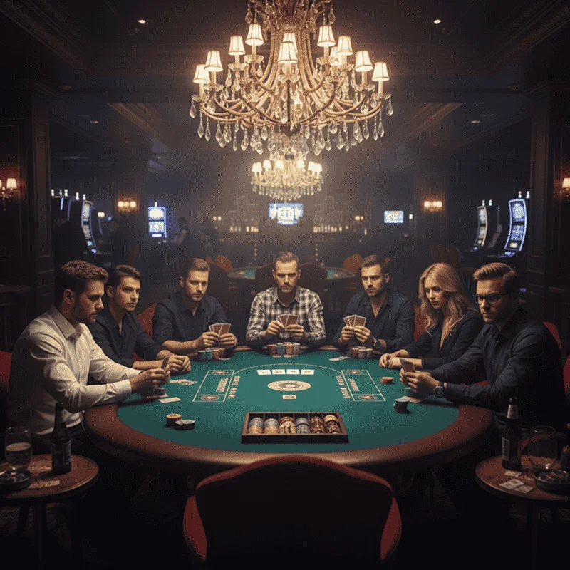 Goście relaksujący się w barze Casino Silesia